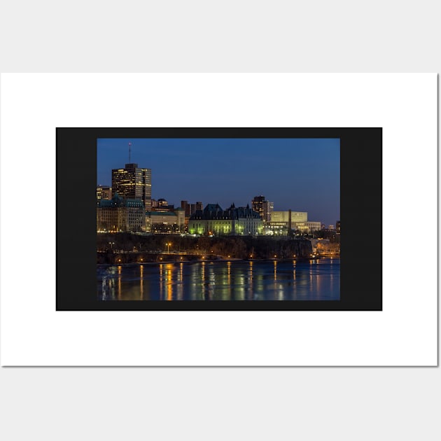 City scape at night Wall Art by josefpittner